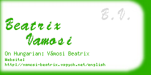 beatrix vamosi business card